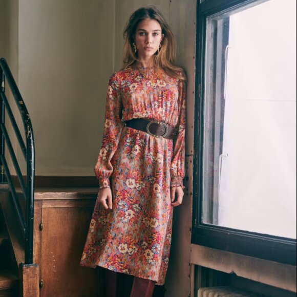Sezane Floral Multicolor Dress - Picture 1 of 5